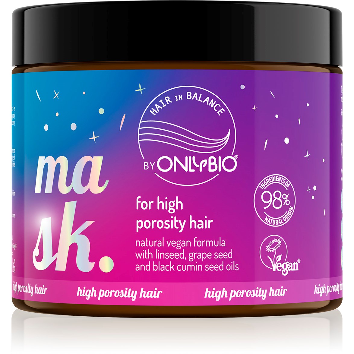 Hair in Balance by ONLYBIO Mask for hight porosity hair 400 ml
