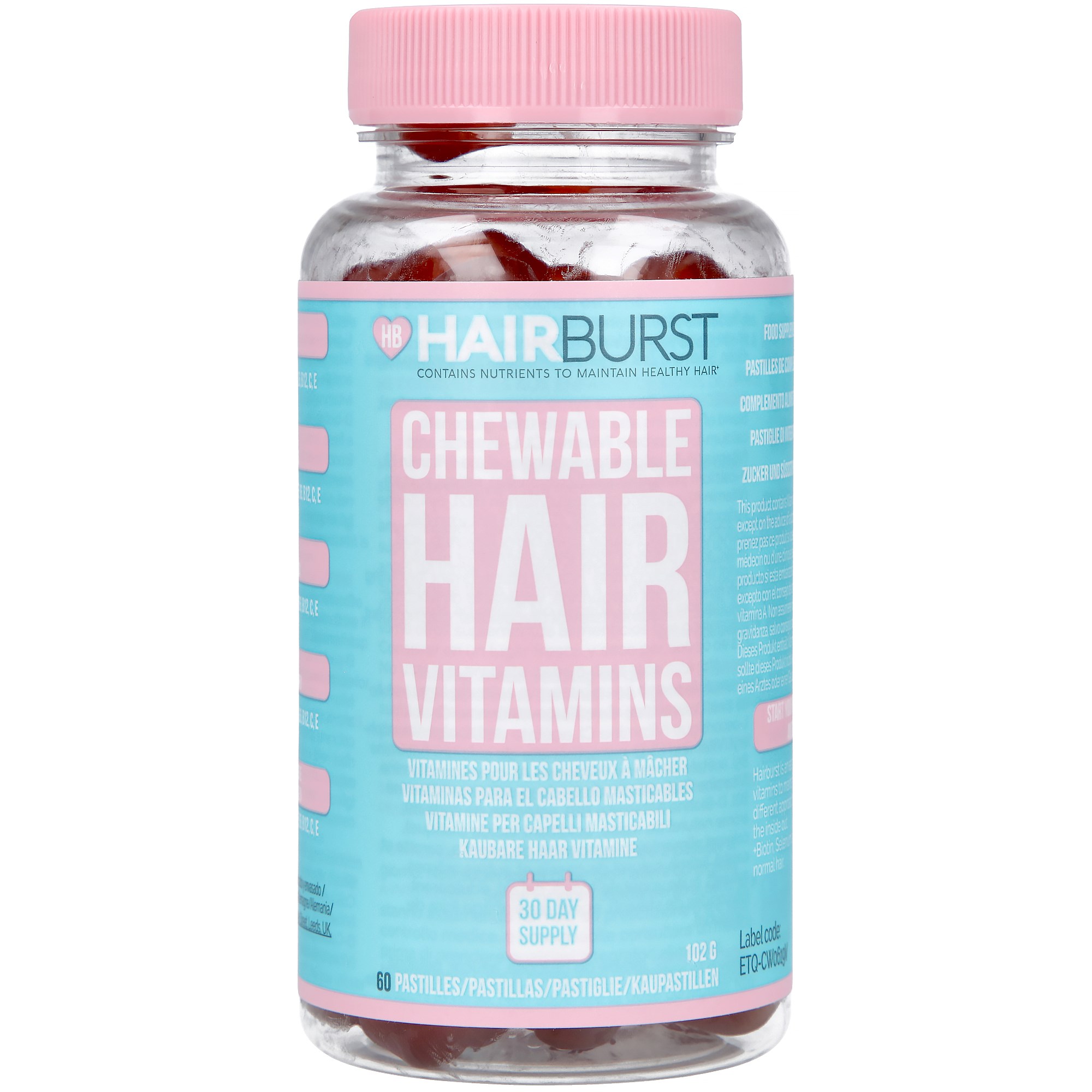 Hairburst Chewables Hair Vitamins 60 st