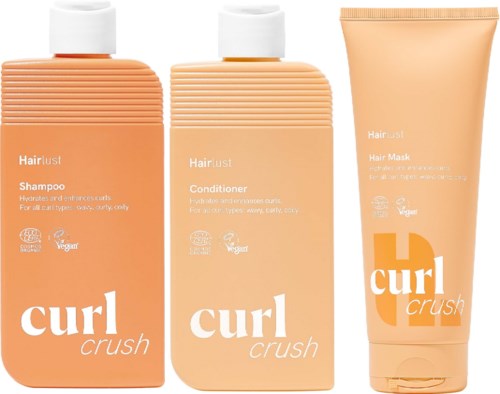 Hairlust Curl Crush Bundle Shampoo 250 ml & Conditioner 250 ml & Hair Mask 200 ml