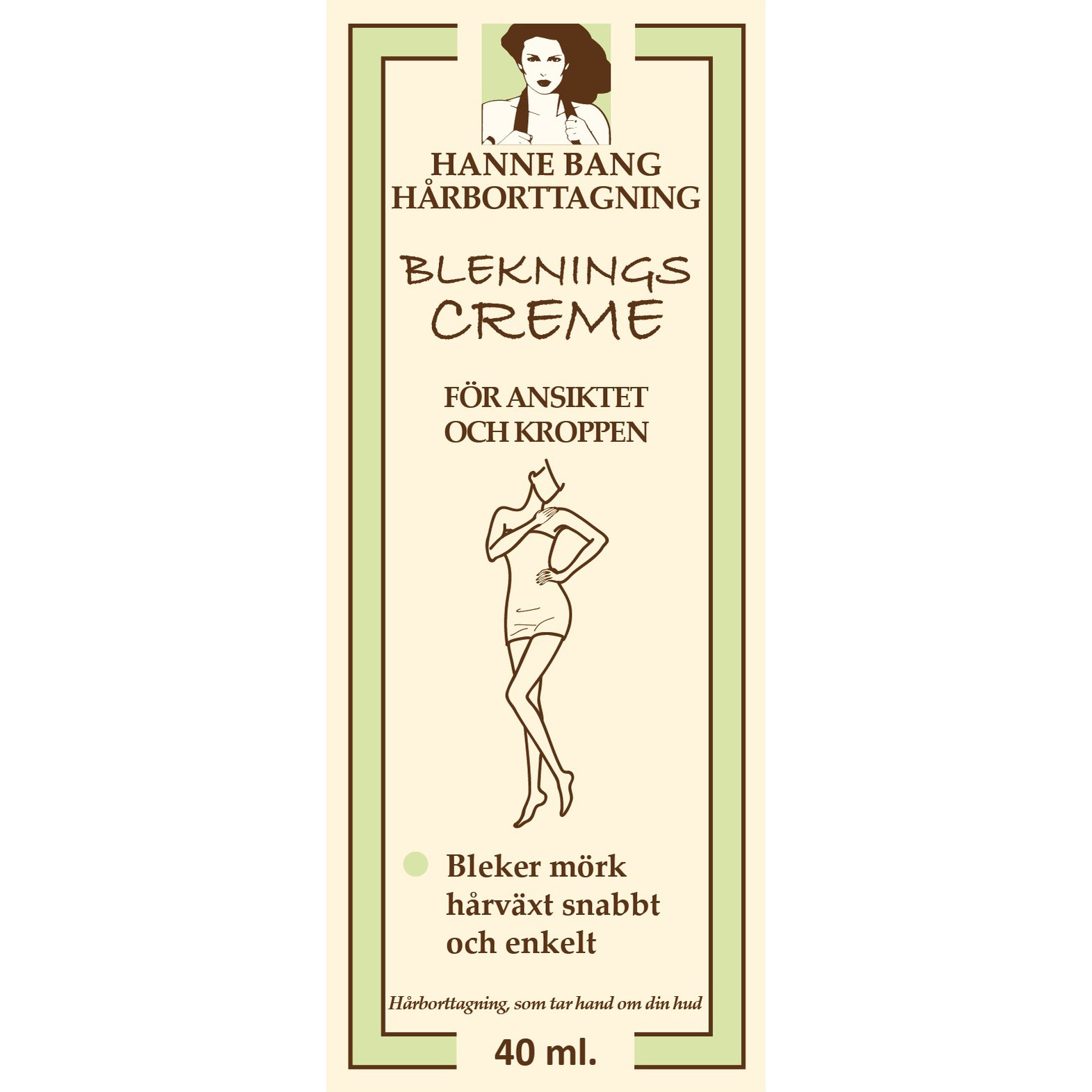 Hanne Bang Hårfjerning Blegecreme 40 ml