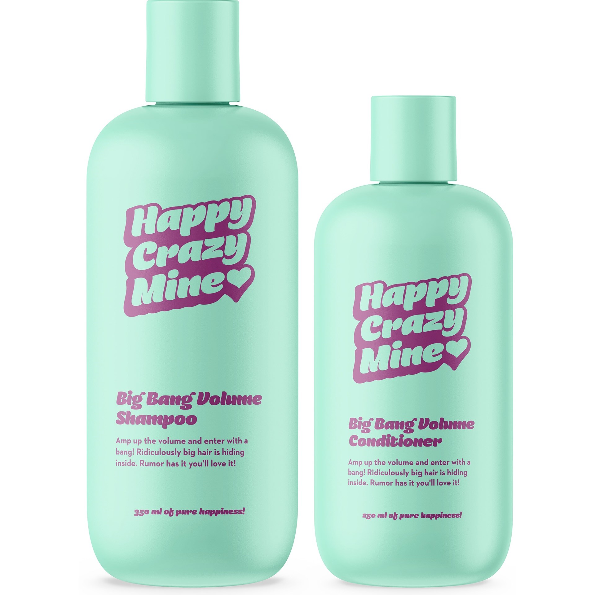 Happy Crazy Mine Big Bang Volume Shampoo 350 ml & Volume Conditio