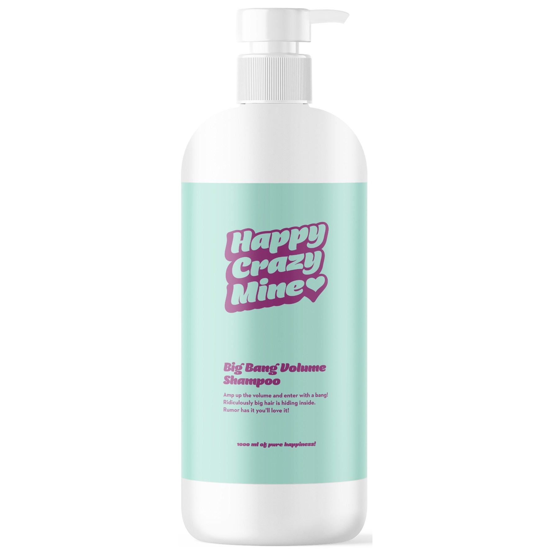 Happy Crazy Mine Big Bang Volume Shampoo 1000 ml