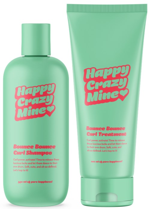 Happy Crazy Mine Bounce Bounce Curl Shampoo 350 ml & Curl Treatment 200 ml