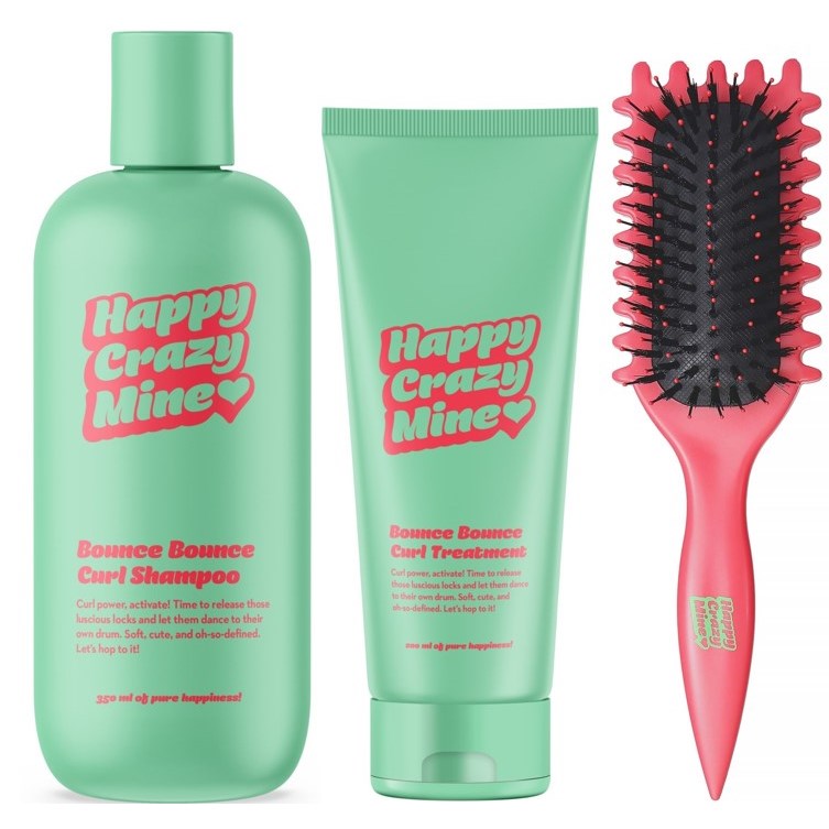 Happy Crazy Mine Bounce Bounce Curl Shampoo 350 ml + Treatment 200 ml
