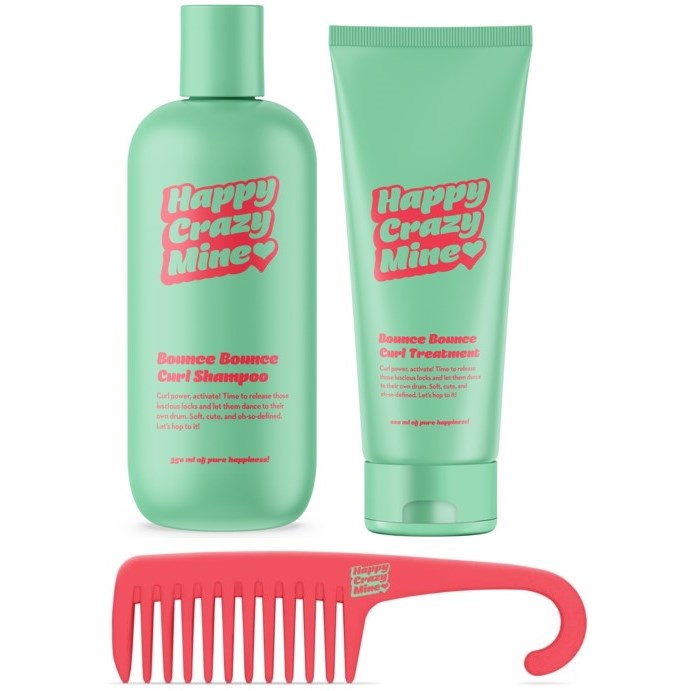 Happy Crazy Mine Bounce Bounce Curl Shampoo 350 ml + Treatment 20