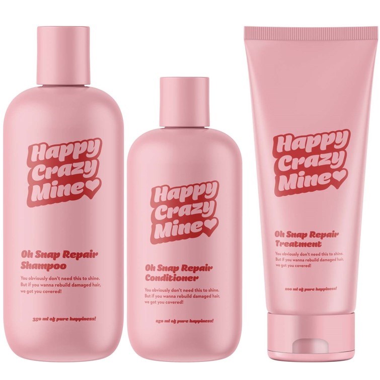 Happy Crazy Mine Oh Snap Repair Shampoo 350 ml & Conditioner 250