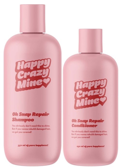 Happy Crazy Mine Oh Snap Repair Shampoo 350 ml & Conditioner 250 ml