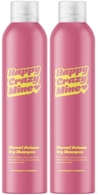 Happy Crazy Mine Pheew! Volume Dry Shampoo 2 x 300 ml