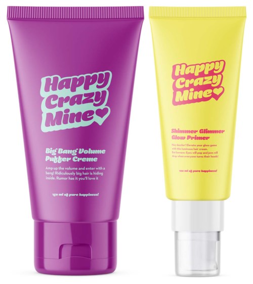 Happy Crazy Mine Big Bang Volume Puffer Creme 150 ml & Shimmer Glimmer Glow Primer 100 ml