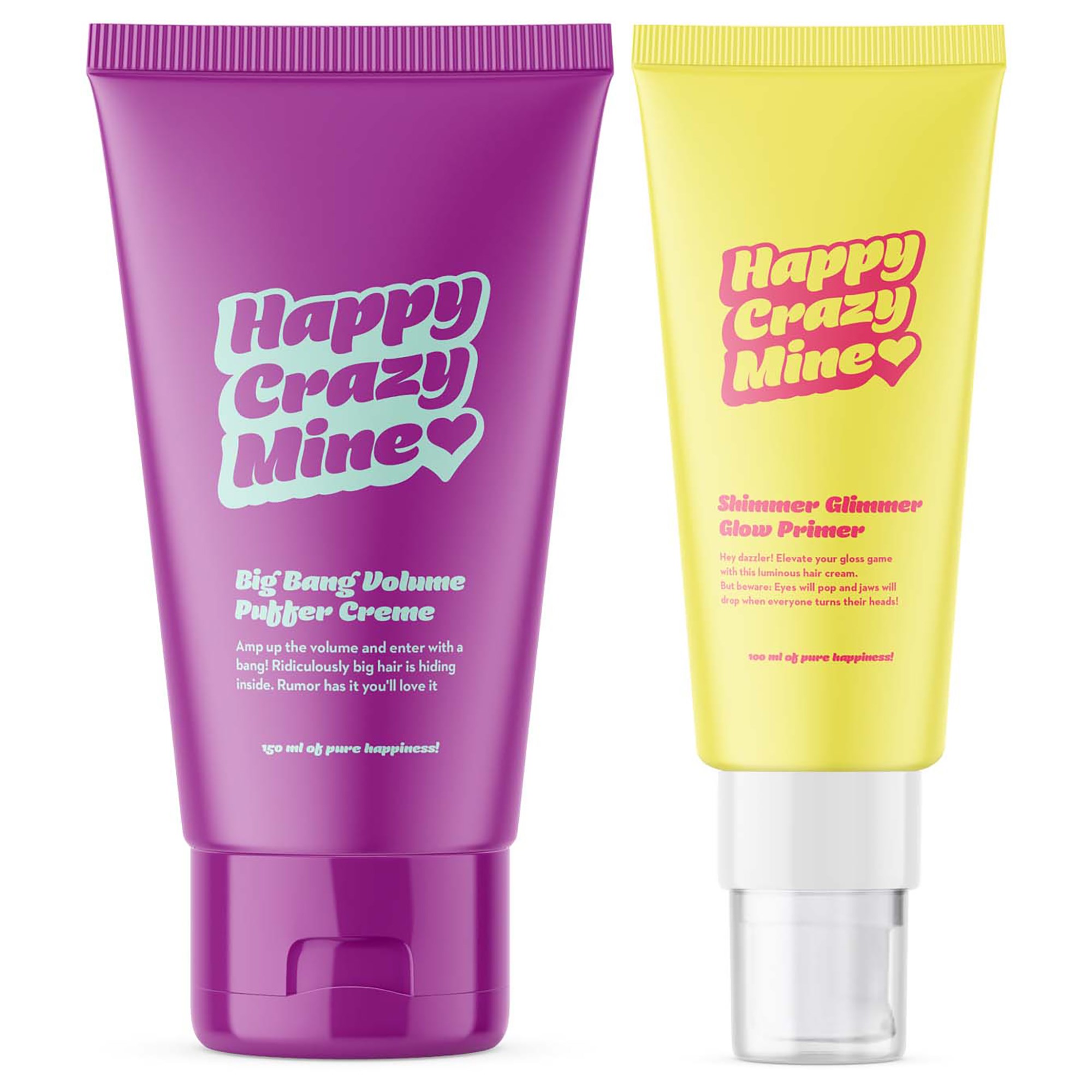 Happy Crazy Mine Big Bang Volume Puffer Creme 150 ml & Shimmer Gl