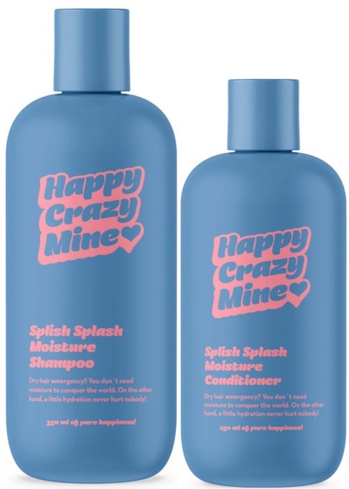 Happy Crazy Mine Splish Splash Moisture Shampoo 350 ml & Moisture Conditioner 250 ml