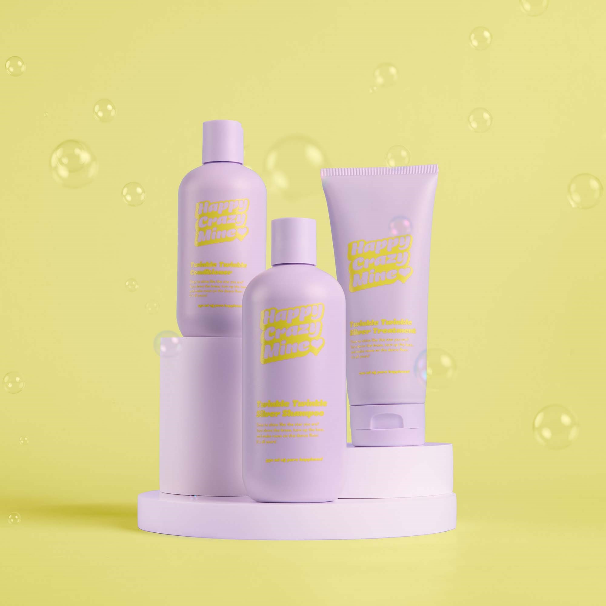 Happy Crazy Mine Twinkle Twinkle Silver Shampoo 350 ml (obrázok 5)