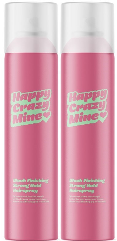 Happy Crazy Mine Woah Finishing Hairspray Strong Hold 2 x 300 ml