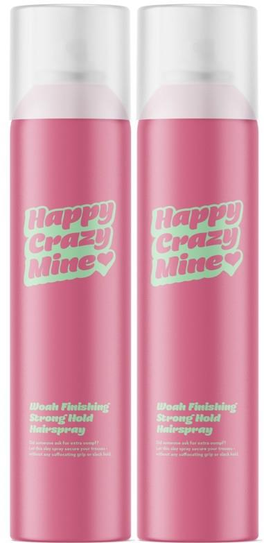 Happy Crazy Mine Woah Finishing Hairspray Strong Hold 2 x 300 ml
