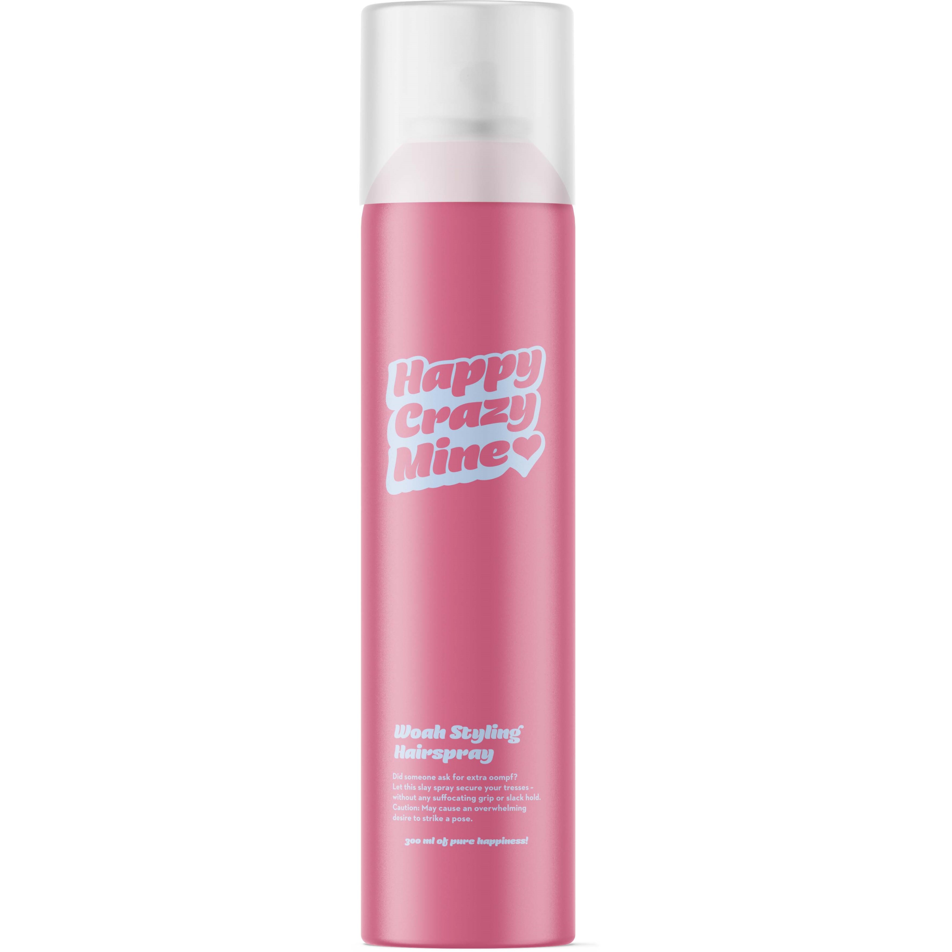 Läs mer om Happy Crazy Mine Woah Styling Hairspray 300 ml