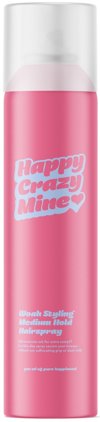 Happy Crazy Mine Woah Styling Hairspray Medium Hold 300 ml