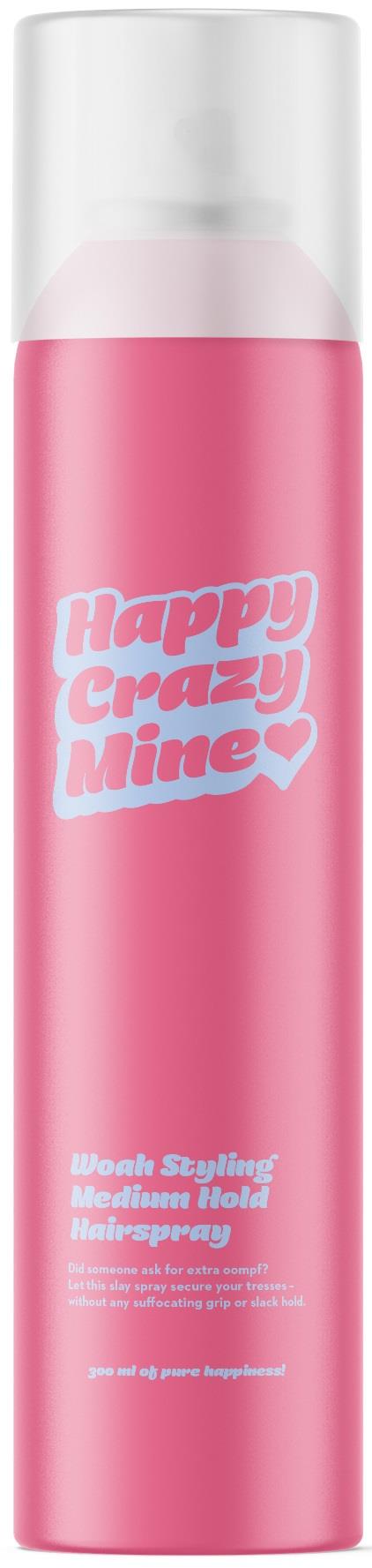 Happy Crazy Mine Woah Styling Hairspray Medium Hold 300 ml