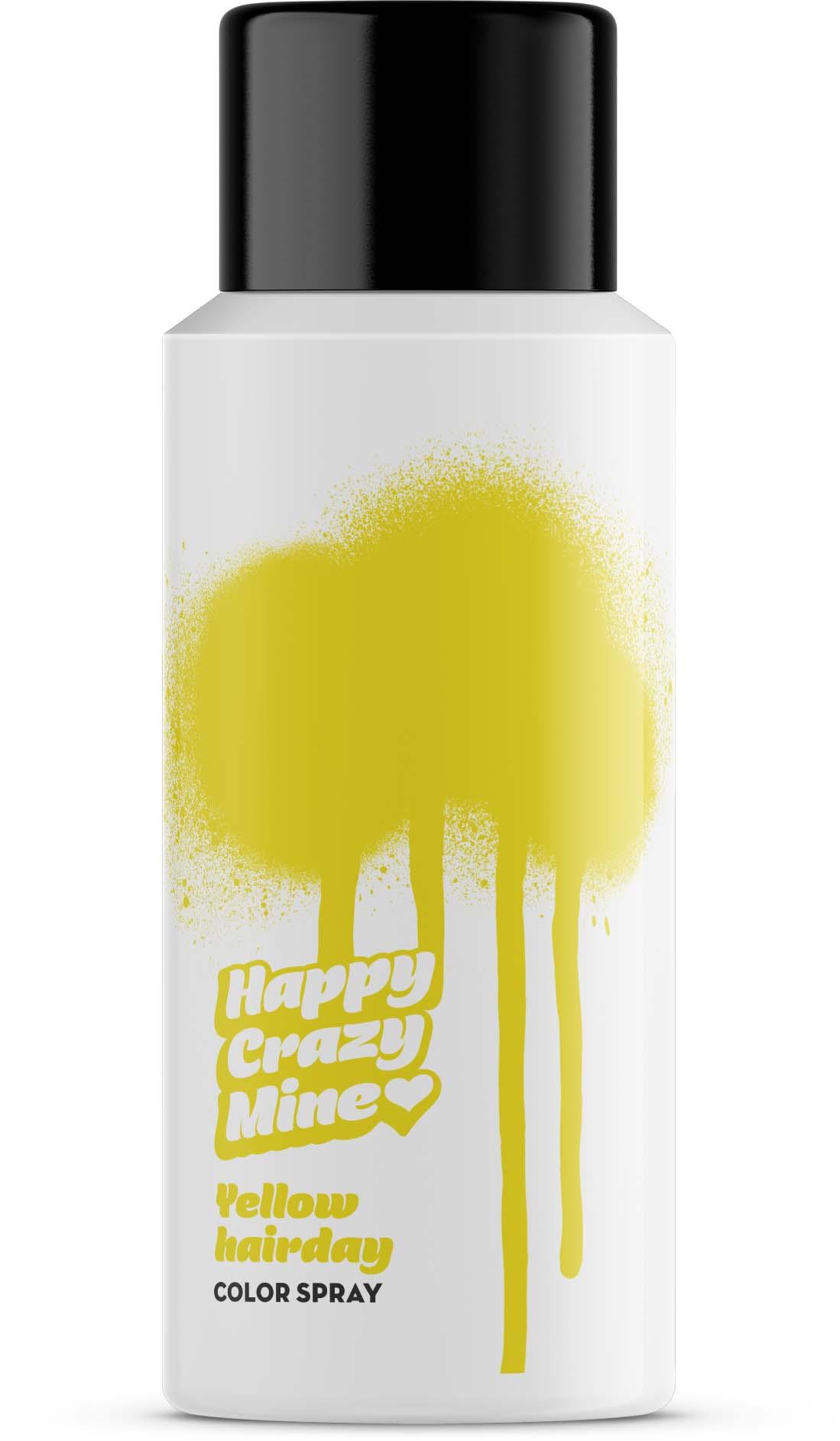 Happy Crazy Mine Color Spray Yellow Hairday 100ml