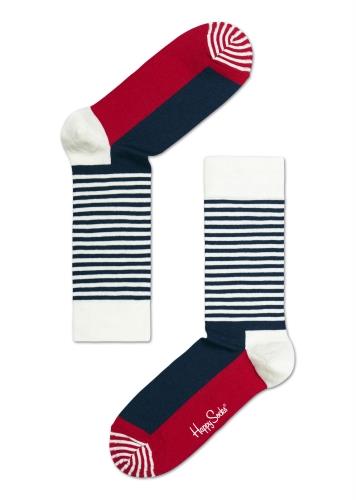 Happy Socks Stripe Sock Half Navy 41-46