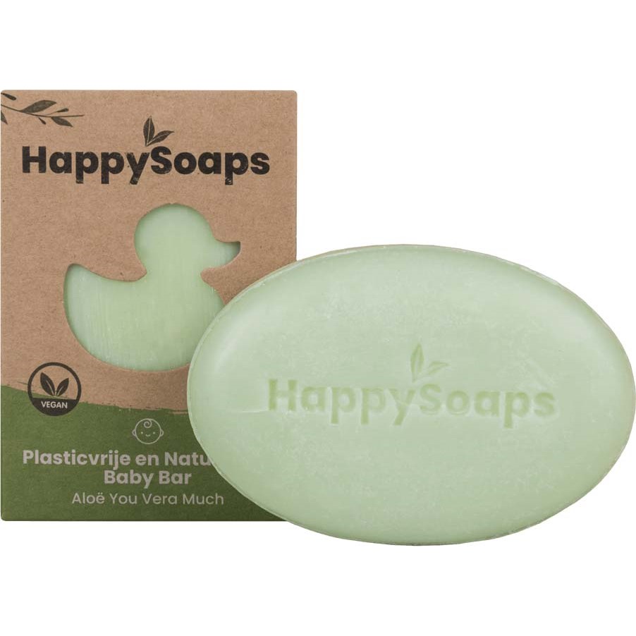 Läs mer om HappySoaps Baby & Kids Shampoo and Body Wash Bar Aloe You Vera Much