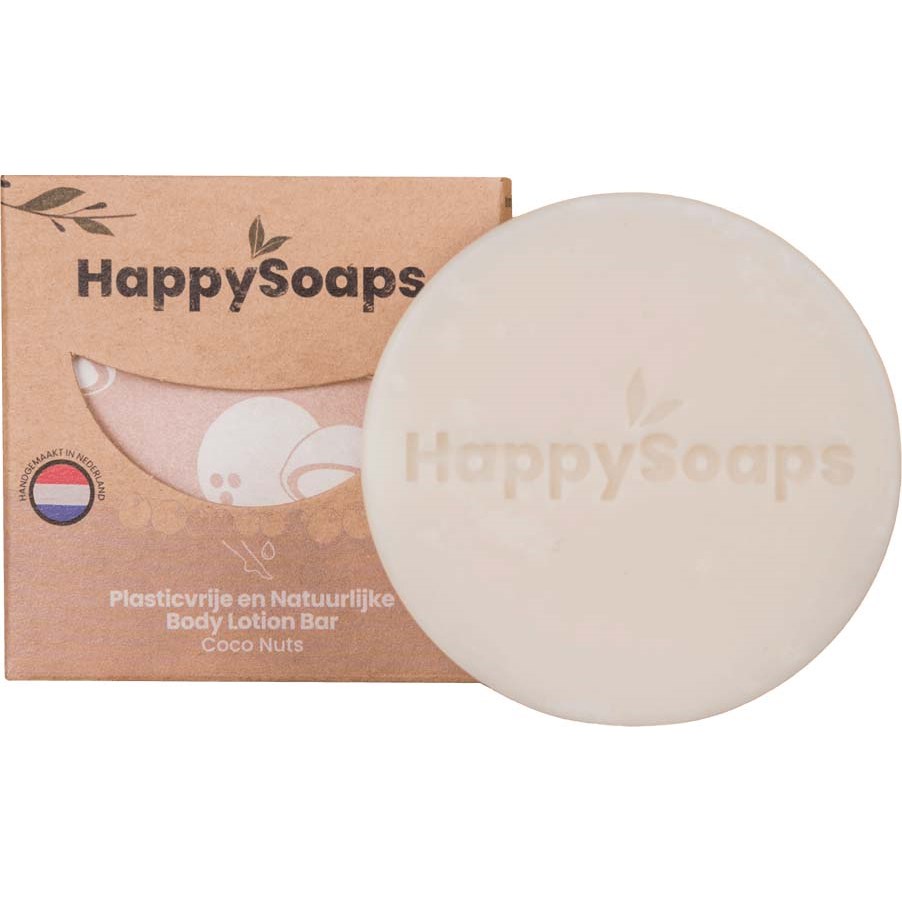 Läs mer om HappySoaps Body Lotion Bar Coco Nuts