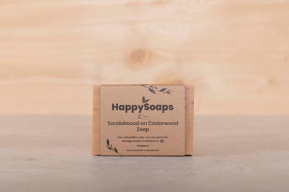 HappySoaps Hand Soap Sandal & Cedar Wood 100 g