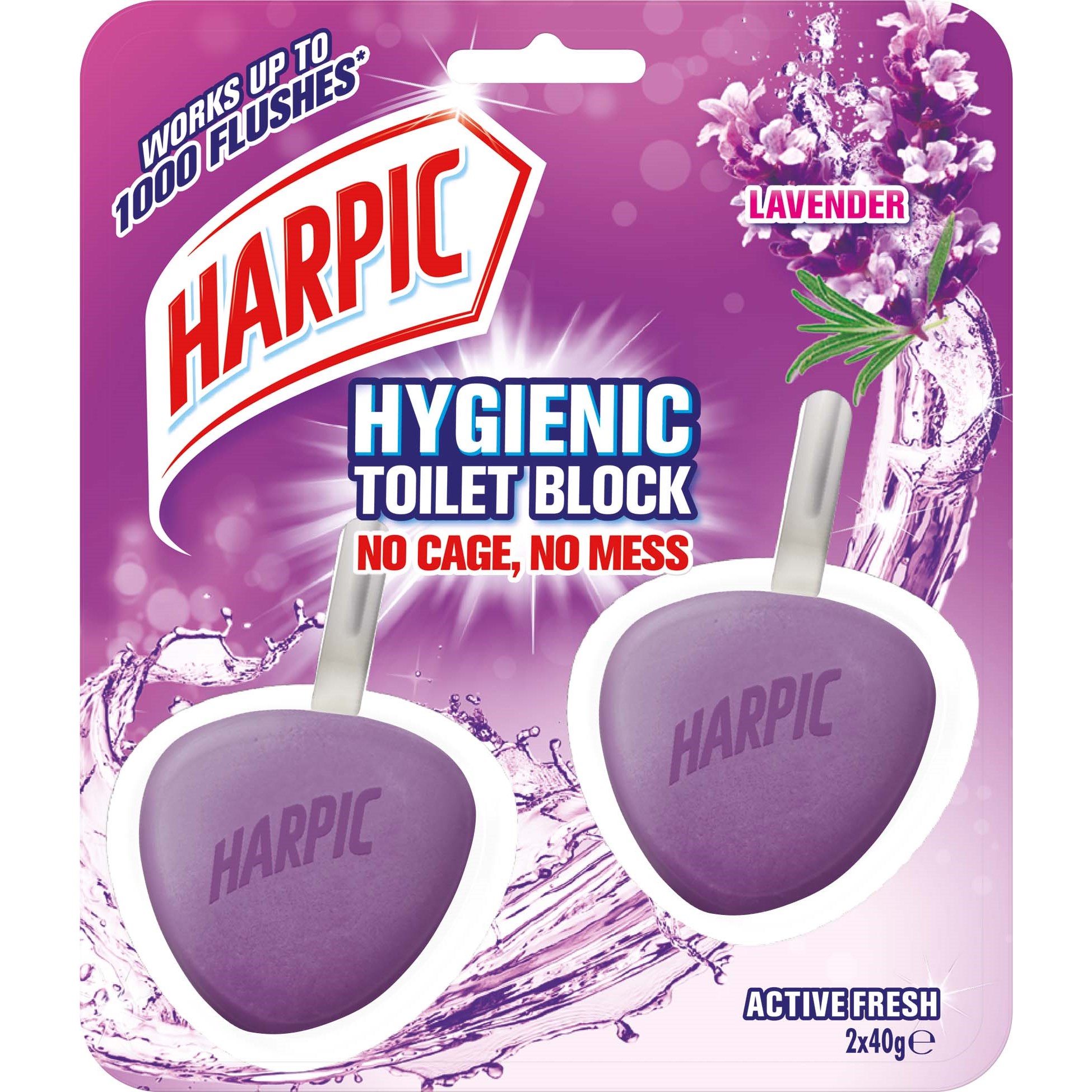 Harpic Active Fresh Hygienic Lavender Toilett Block