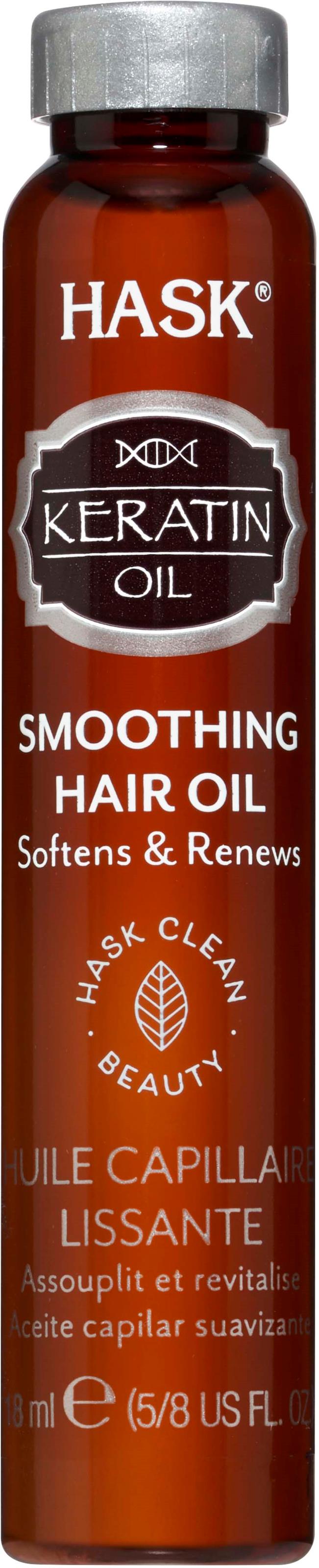 Hask Keratin Keratin Smooth Smoothing Hair Oil Vial 18 Ml 