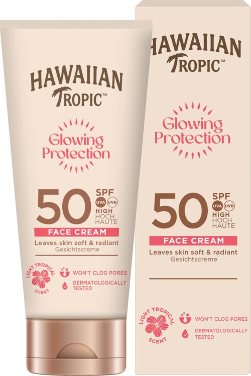 Hawaiian Tropic Glowing Protection Face Lotion SPF50 50 ml