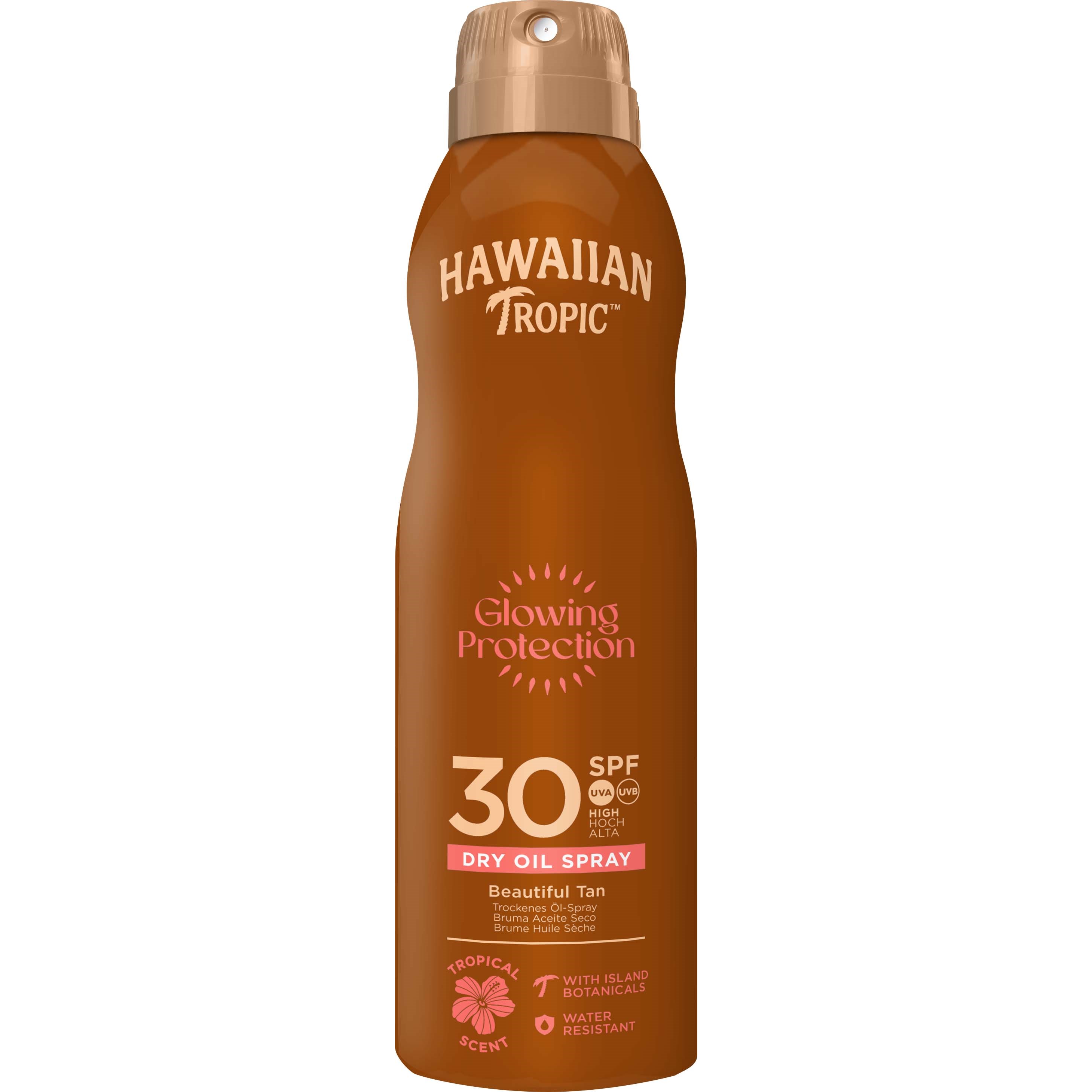 Läs mer om Hawaiian Tropic Glowing Protection Oil C-Spray SPF30 180 ml
