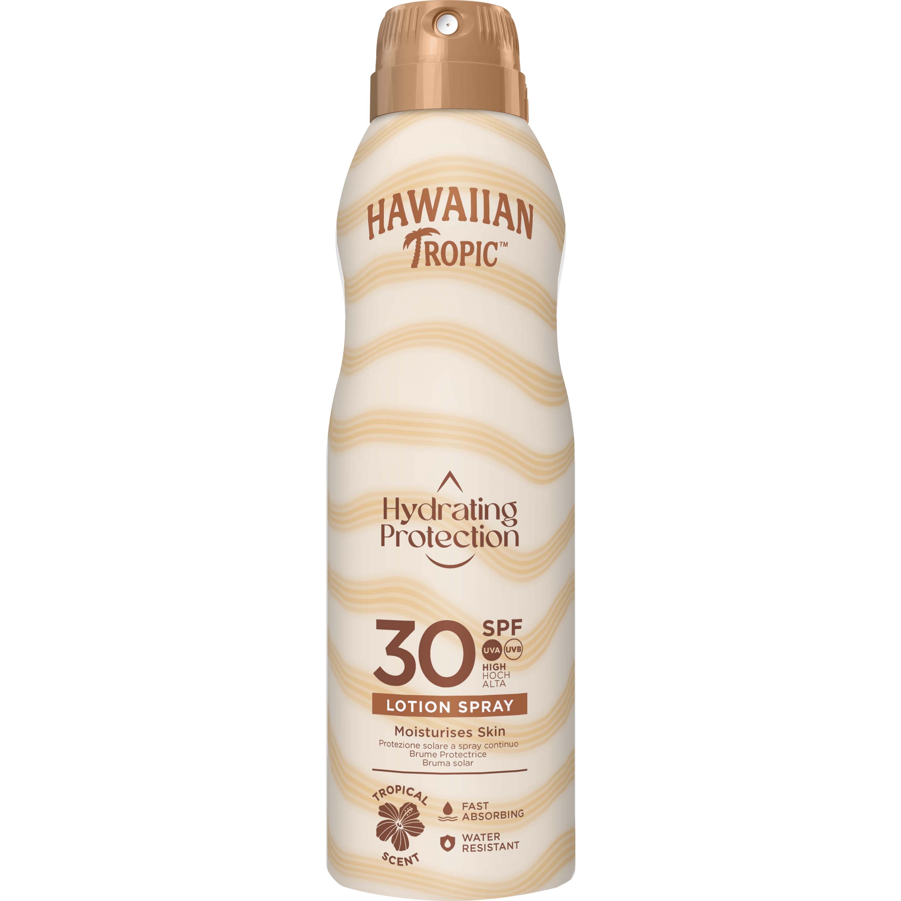 Hawaiian Tropic Hydrating Protection C-Spray SPF30 177 ml billede