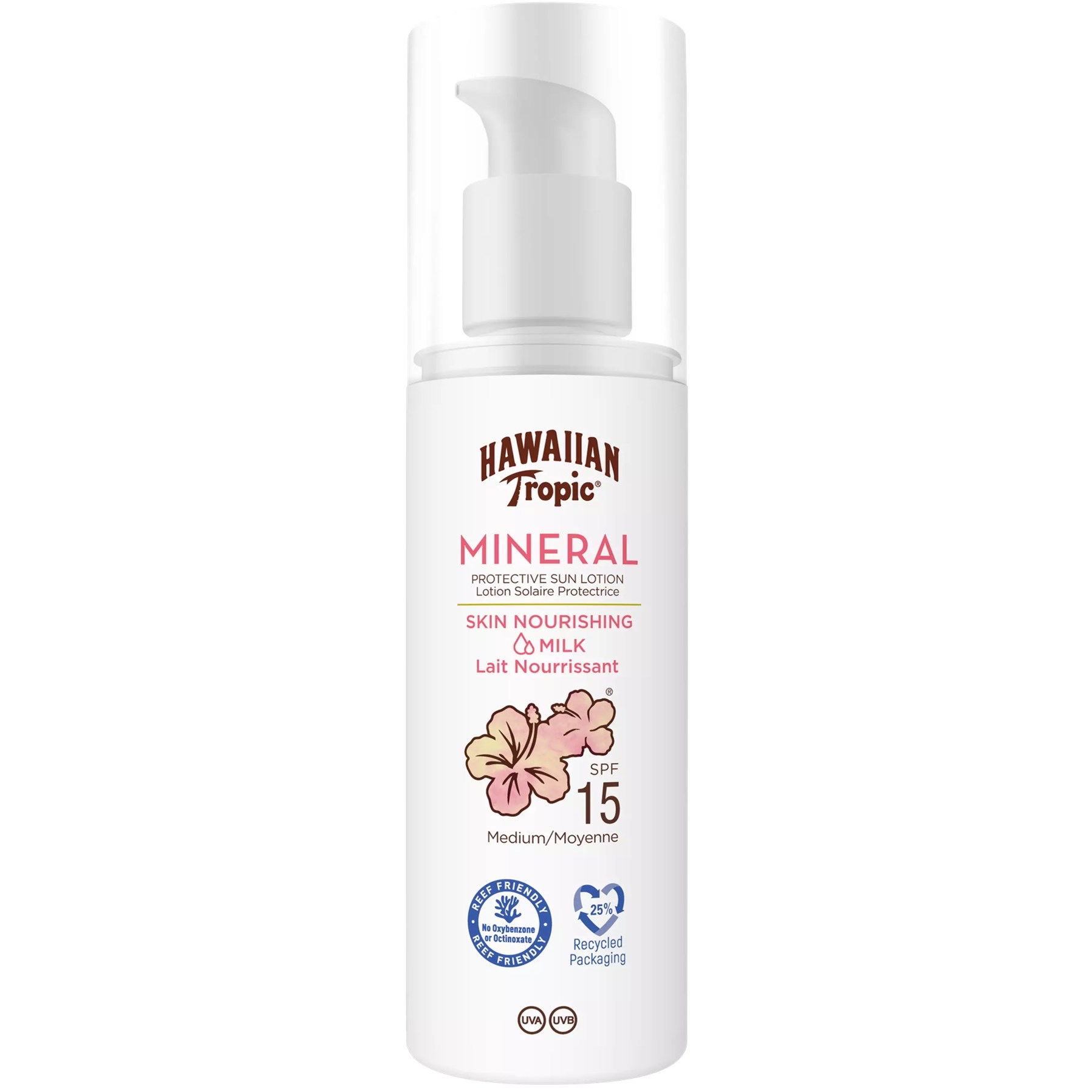 Hawaiian Tropic Mineral Sun Milk Lotion SPF15 100 ml