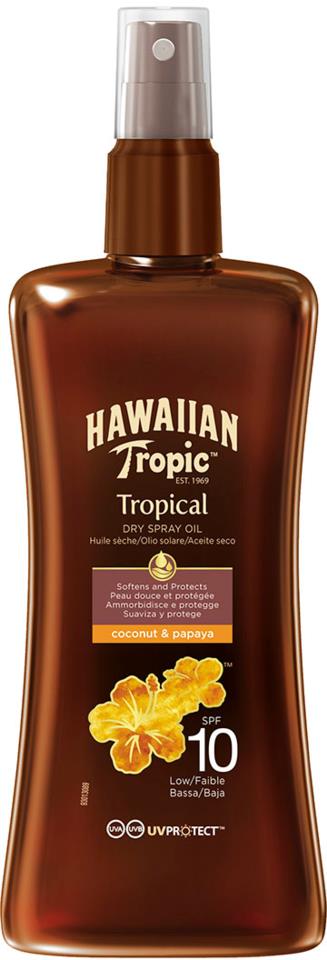 Hawaiian Tropic Protective Dry Spray Oil SF10 200ml