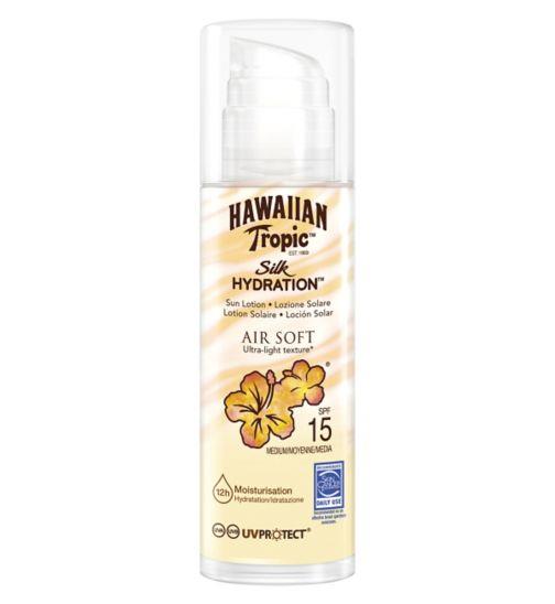 Hawaiian Tropic Silk Hydration Air Soft Sun Lotion SPF15 150ml
