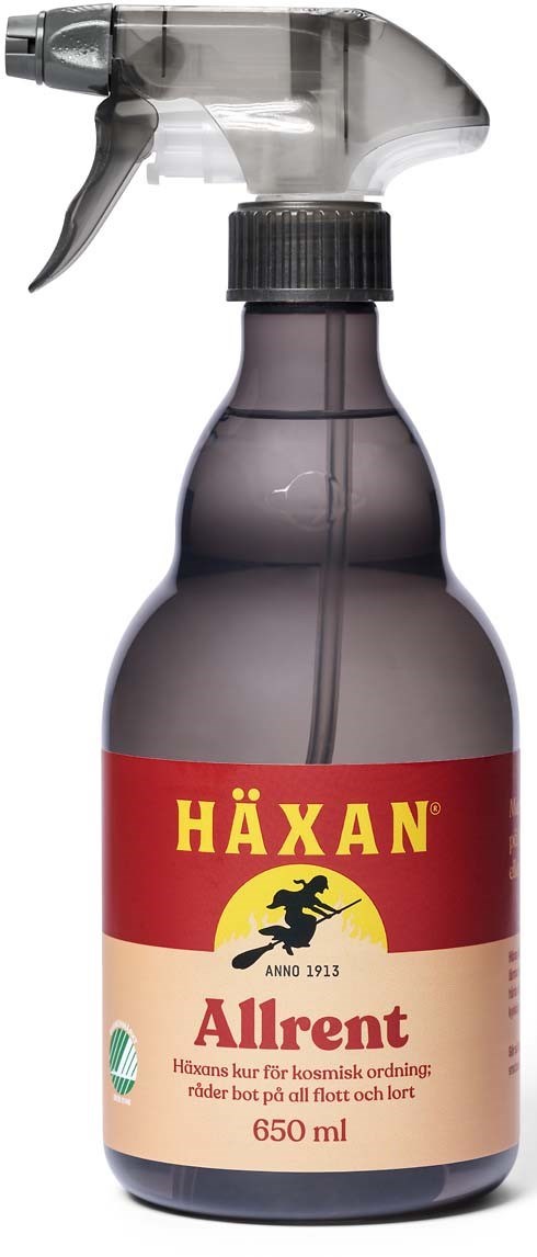 En sprayflaska märkt Häxan Allrent, som innehåller 650 ml, används för utomhusbekämpning av myggor.
