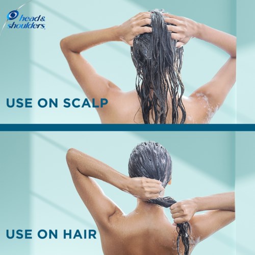 Head & Shoulders sjampo kan brukes på hodebunnen og håret.