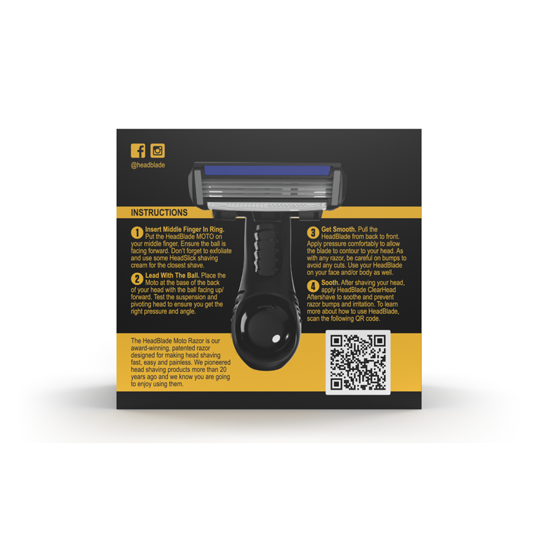 HeadBlade Razor MOTO Midnight (obrázok 3)