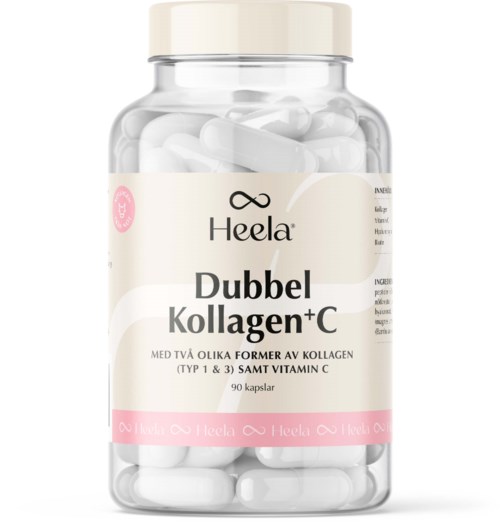 Heela Dubbel kollagen + C (typ 1 & 3) 90 st