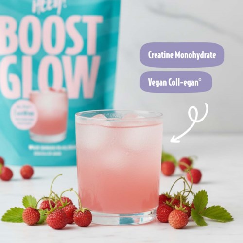 Heey! Boost & Glow Creatine + Coll-egan® Wild Strawberries 300 g