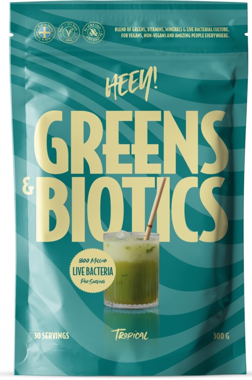 Heey! Superfood Greens & Biotics Superfood + Immune Boost Tropical 300 g