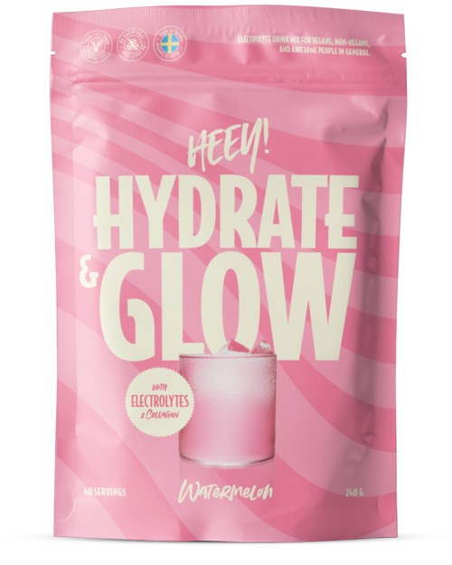 Heey! Hydrate & Glow Electrolytes + Coll-egan® Watermelon 240 g