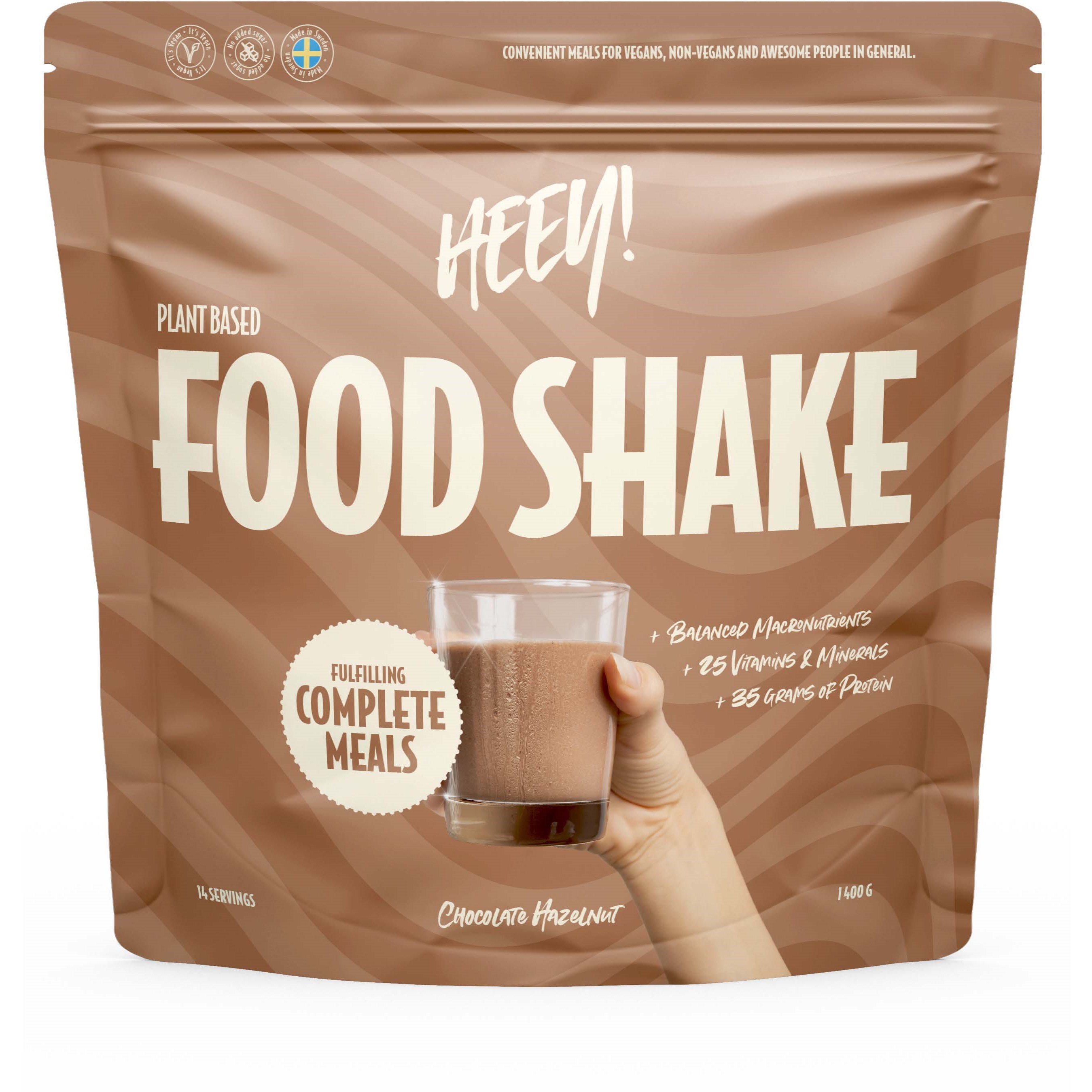 Läs mer om Heey! Vegan Food Shake Chocolate Hazelnut 1400 g