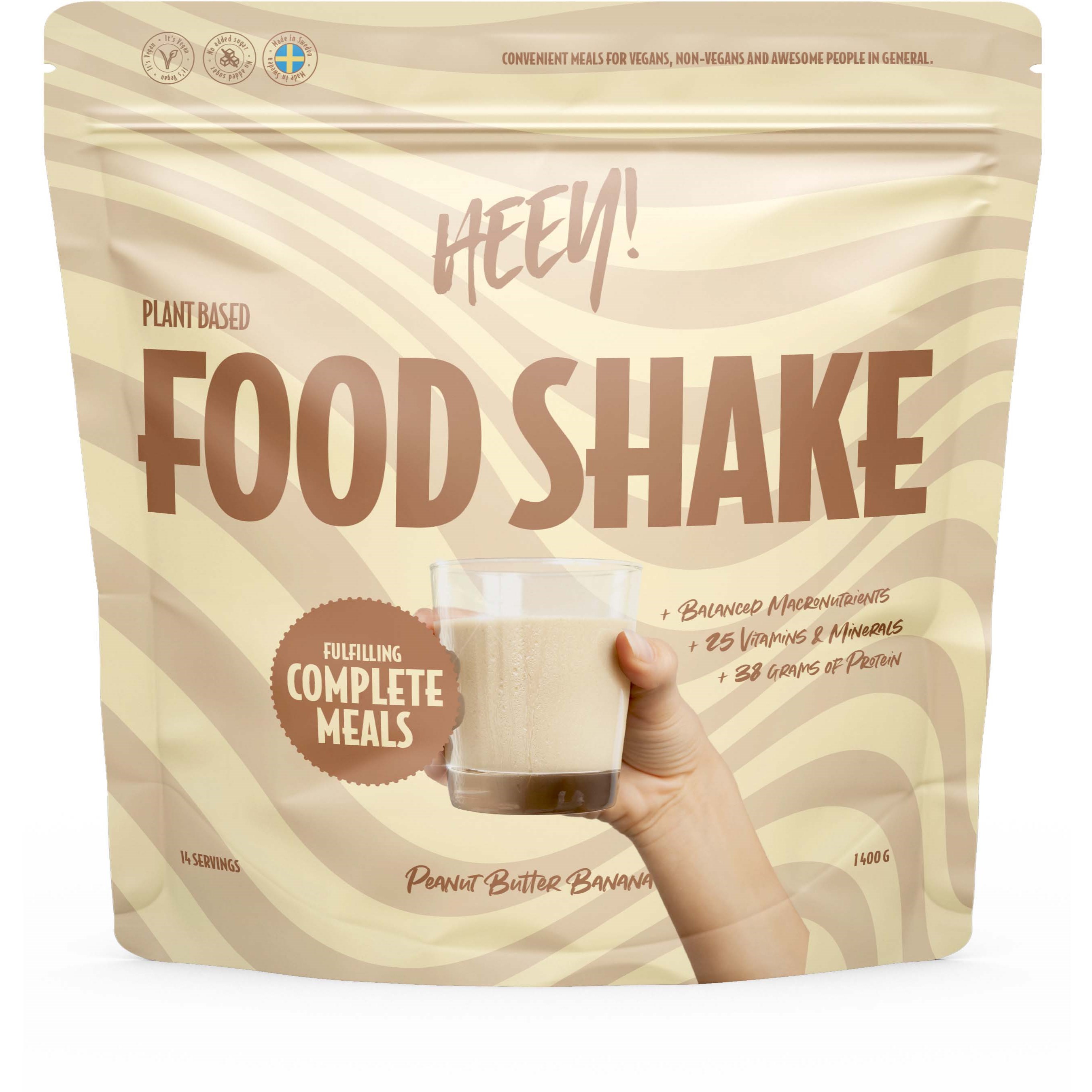 Läs mer om Heey! Vegan Food Shake Peanut Butter Banan 1400 g
