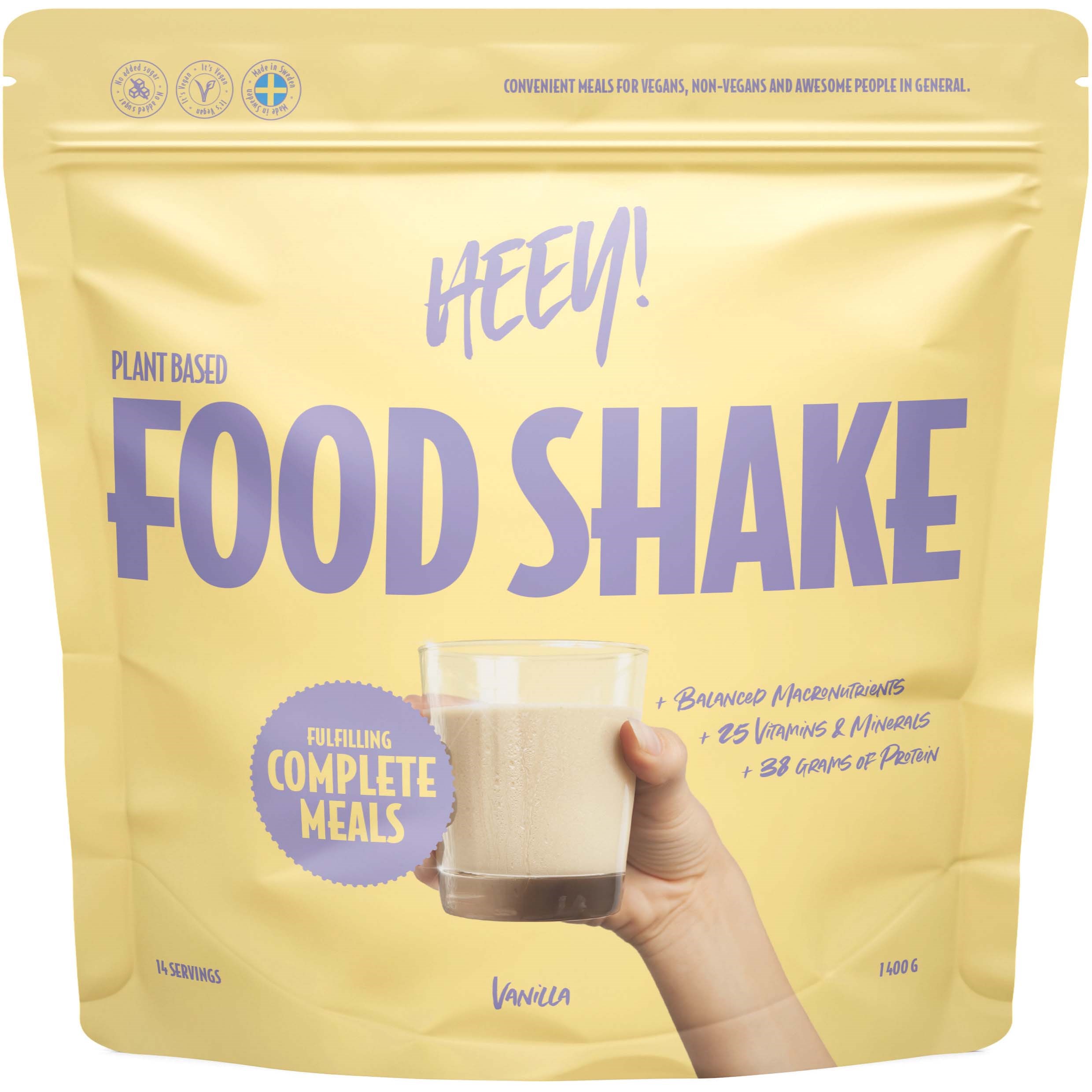 Läs mer om Heey! Vegan Food Shake Vanilla 1400 g