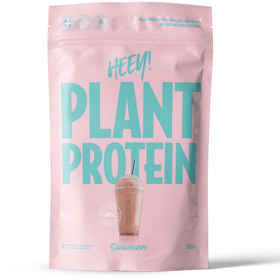 Heey! Veganskt Protein Jordgubb 500 g