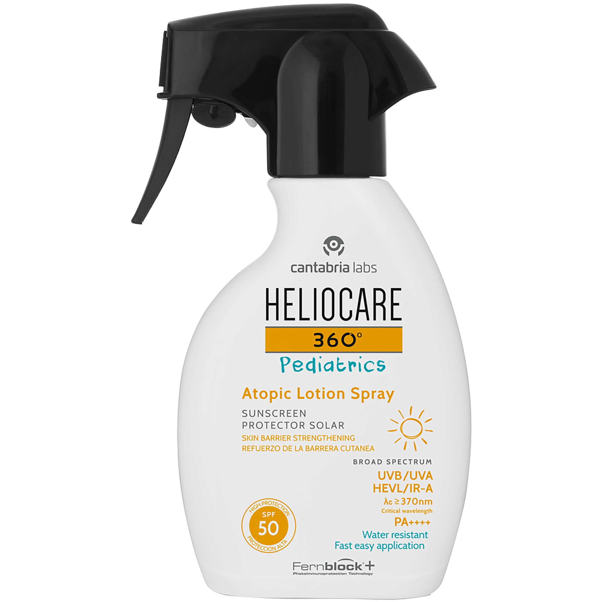 HELIOCARE Pediatrics Atopic Lotion Spray SPF 50 250 ml billede