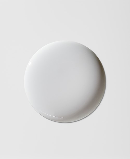 A white circular plate on a plain light background.