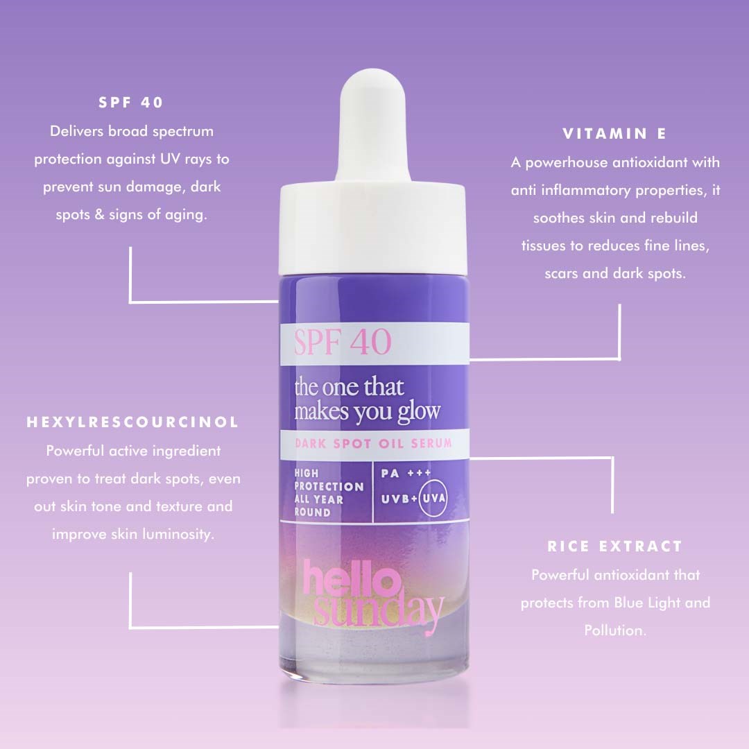 Hello Sunday The One That Makes You Glow SPF40 30 ml (obrázok 8)