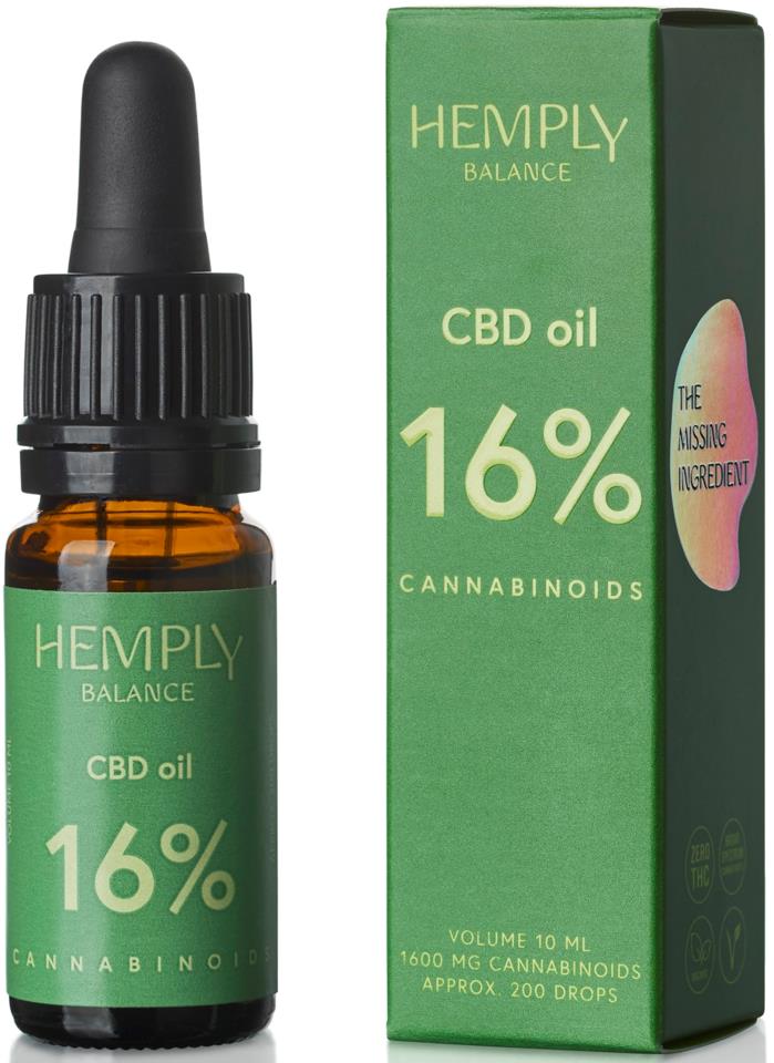 Hemply Balance CBD Oil 16% 1600mg Cannabinoids