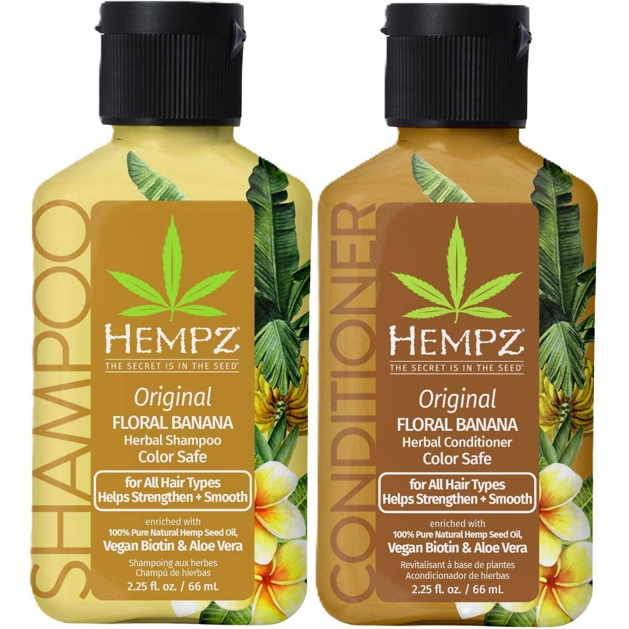 Hempz Original Herbal Bundle Shampoo 66 ml & Conditioner 66 ml
